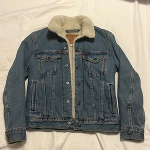 LEVI’S Faux Shearling Denim Jacket